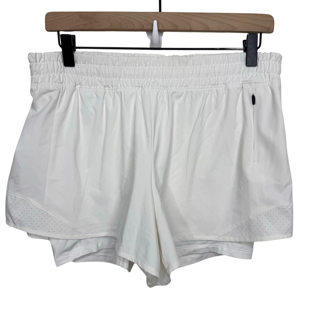 CALIA Women's Infinity Mid Rise 2 In 1 Short White Size Medium - Picture 2 of 11